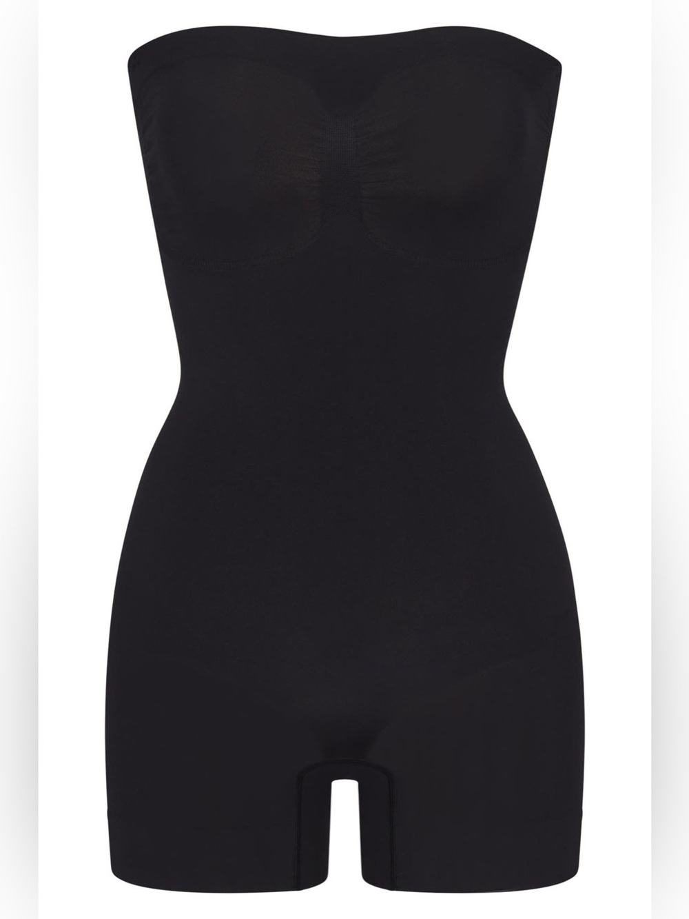 SKIMS Strapless Bodysuit Sculpting Bodysuit in Black MSRP $74